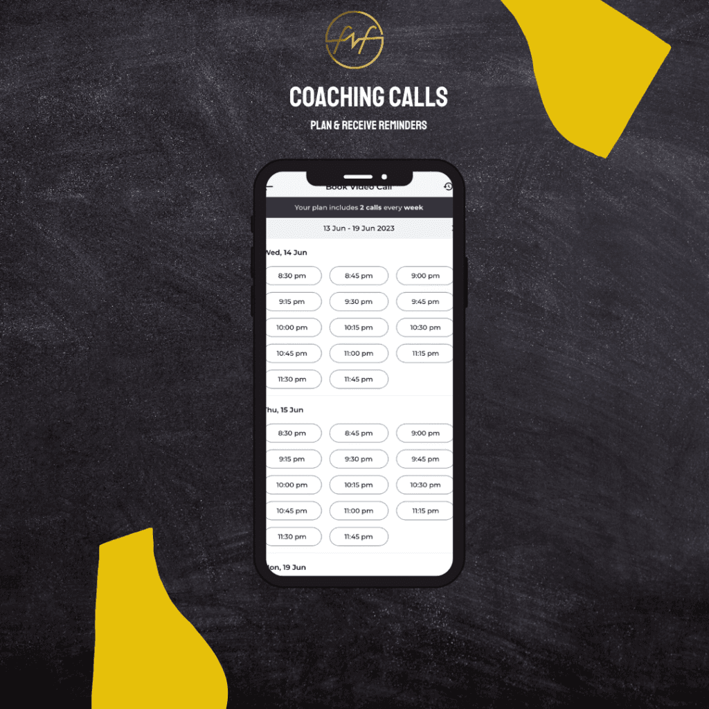 mobile app coaching calls