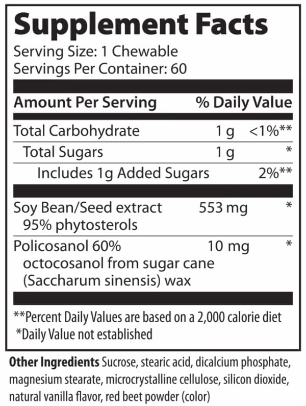 Cholesterol supplements