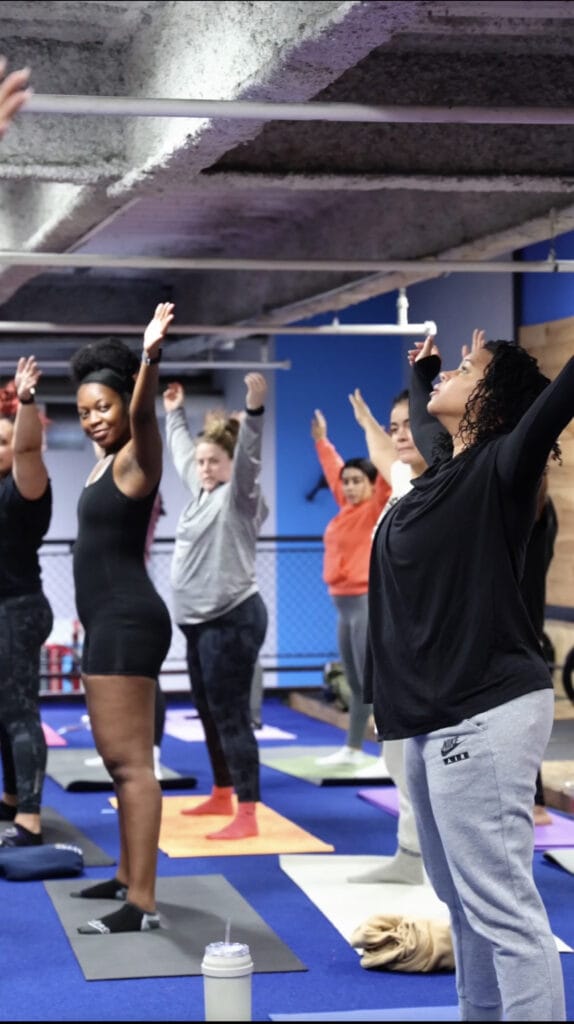follow natural fitness yoga class