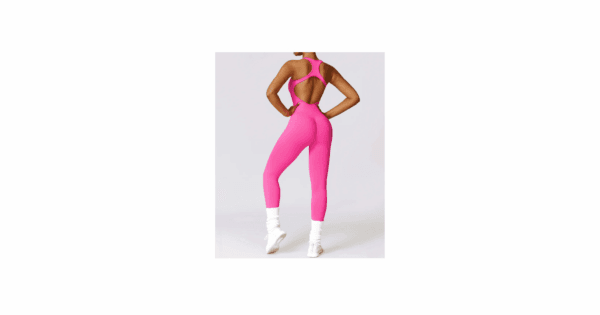 Pink Beautiful Back Seamless Jumpsuit