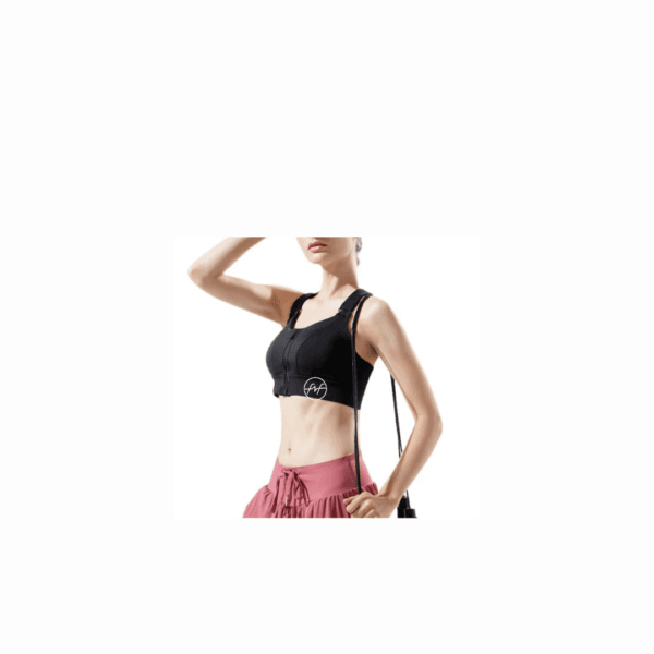 Black Adjustable Women's Sports Bra