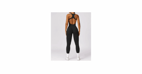 Black Beautiful Back Seamless Jumpsuit