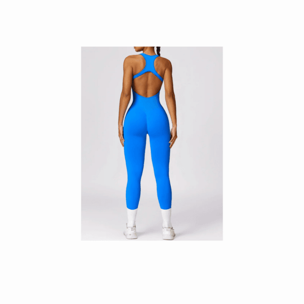 Blue Beautiful Back Seamless Jumpsuit