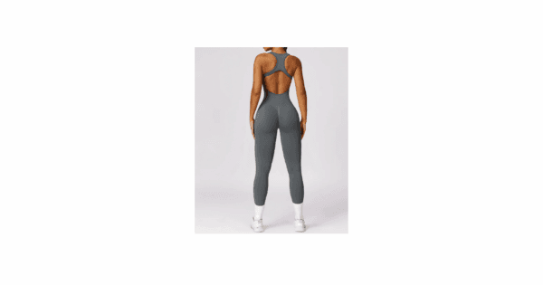 Grey Beautiful Back Seamless Jumpsuit