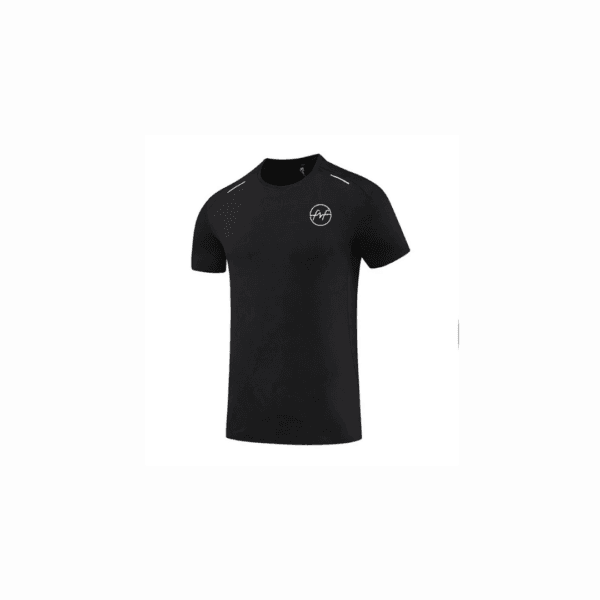 Black Mens Training Short Sleeve Shirt