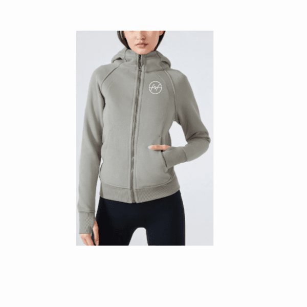 Moss Green Warm Hoodie Full Zipper Jacket