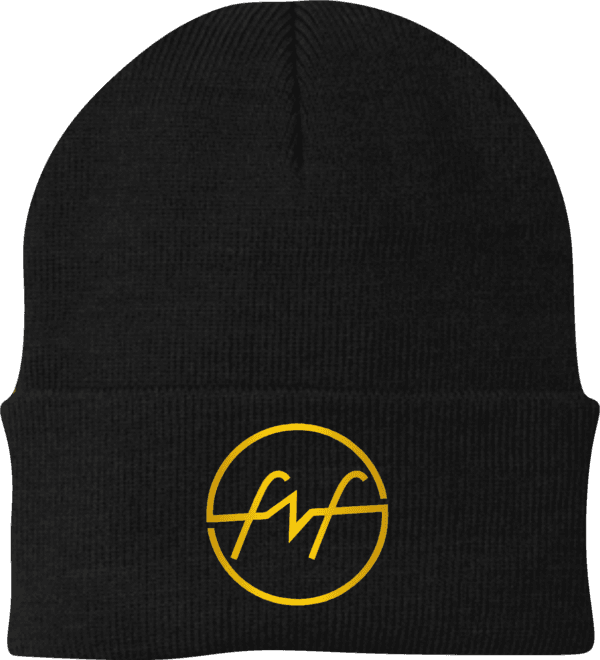 Black/Gold FNF Beanie