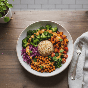 Chickpea and Veggie Power Bowl