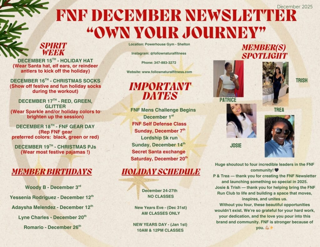 FNF December Newsletter