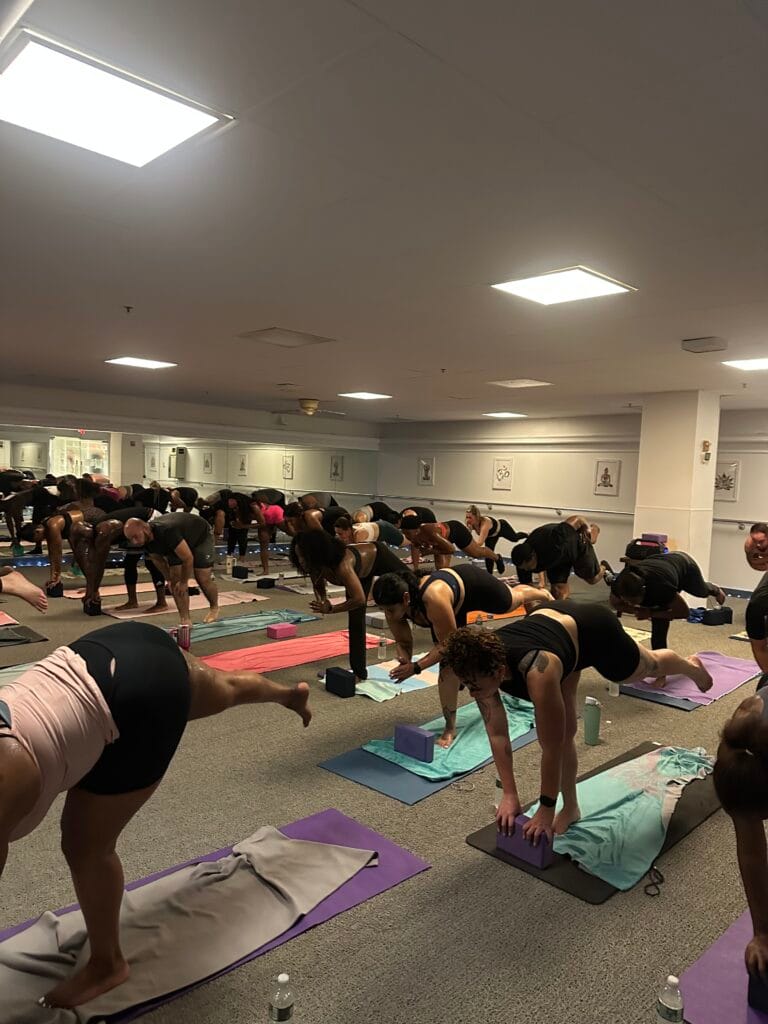 FNF Hot Yoga class
