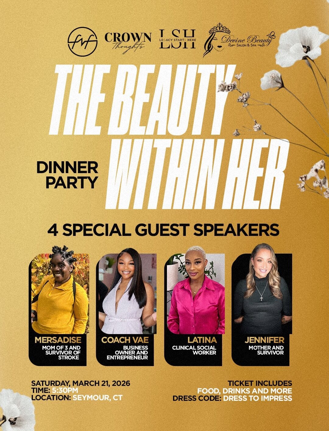 Dinner Party - Saturday, March 21st (Early Bird Special)