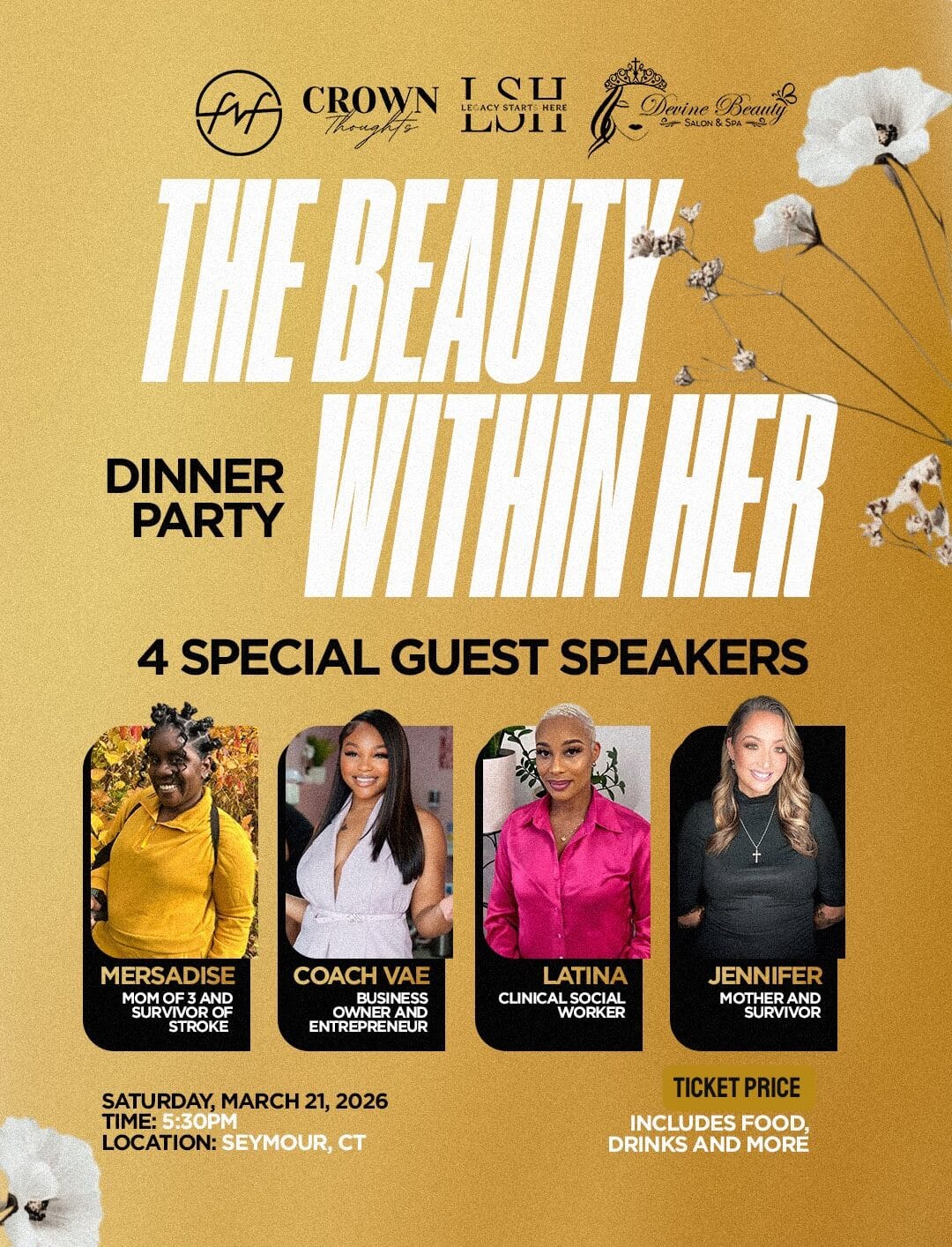 Dinner Party - Saturday, March 21st (Early Bird Special)