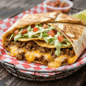 Ground Turkey Taco Crunchwrap